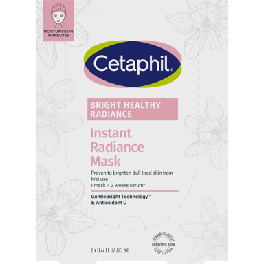 Cetaphil Bright Healthy Radiance Instant Sheet Mask 6 Pack