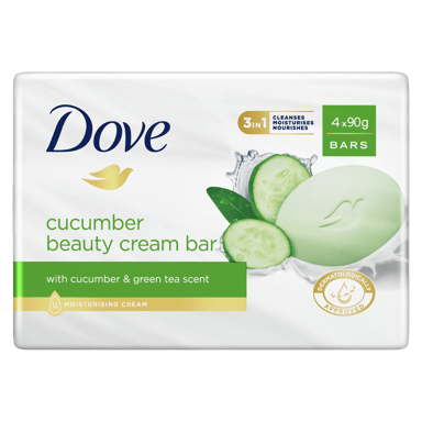 DOVE BEAUTY SOAP BAR FRESH TOUCH 90G 4 PACK