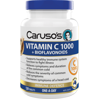 CARUSOS VITAMIN C 1000 + BIOFLAVONOIDS 120 TABLETS