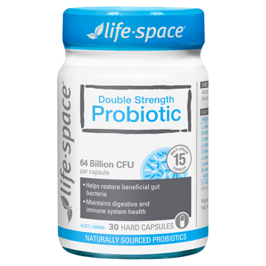 LIFE SPACE DOUBLE STRENGTH PROBIOTIC 30 CAPSULES