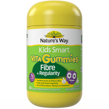 NATURES WAY KID SMART VITA GUMMIES FIBRE + REGULARITY 40 PASTILLES