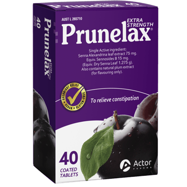 PRUNELAX EXTRA STRENGTH 40 TABLETS