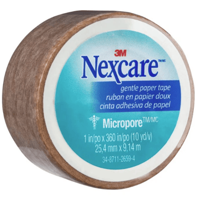 NEXCARE MICROPORE PAPER TAPE 25MM X 9.1M TAN