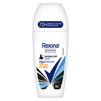 REXONA WOMEN ADVANCED 72HR INVISIBLE FRESH ROLL ON 50ML