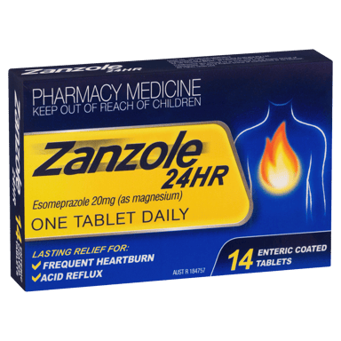 ZANZOLE 24HR 20MG 14 TABLETS
