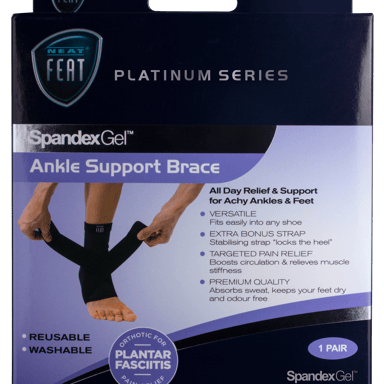 Neat Feat Spandex Gel Ankle Support Brace Large