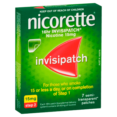 NICORETTE INVISIPATCH STEP 2 15MG  7 PACK