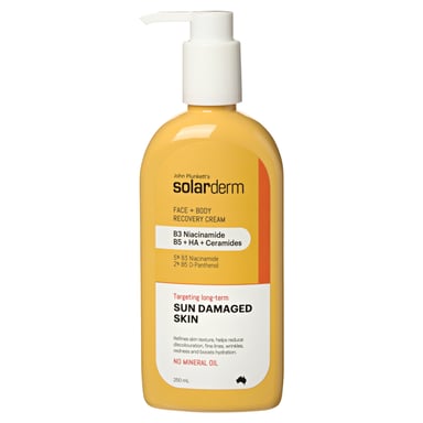 John Plunketts Solarderm Face & Body Recovery Cream 250ml