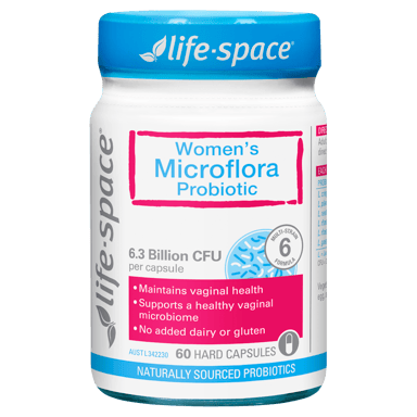 LIFE SPACE WOMENS MICROFLORA PROBIOTIC 60 CAPSULES