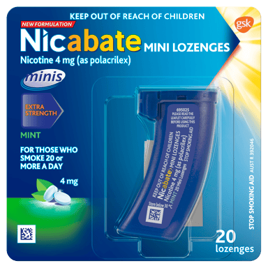 NICABATE MINIS 4MG LOZENGES 20 PACK