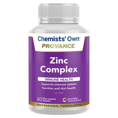 CHEMISTS OWN PROVANCE ZINC COMPLEX 60 TABLETS