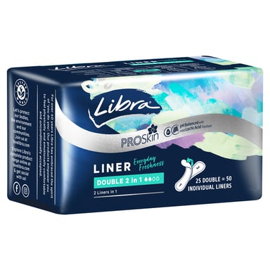 Libra Pro Skin Liner 2 In 1 25 Pack