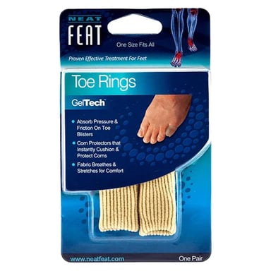 NEAT FEAT GEL TOE RINGS 1 PAIR
