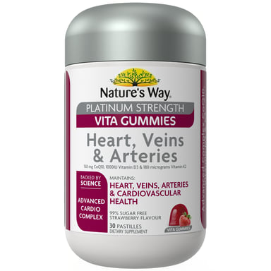 NATURES WAY ADULT VITA GUMMIES HEART, VEINS & ARTERIES 30 GUMMIES