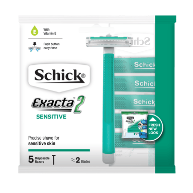 SCHICK EXACTA 2 DISPOSABLE RAZOR MEN 5 + 1 PACK