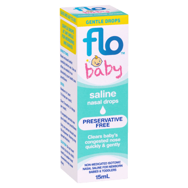 FLO BABY SALINE NASAL DROPS 15ML
