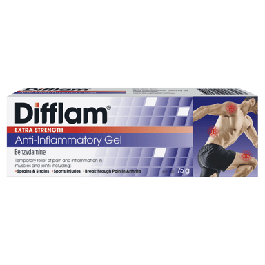 DIFFLAM ANTI INFLAMMATORY EXTRA STRENGTH 5% GEL 75G