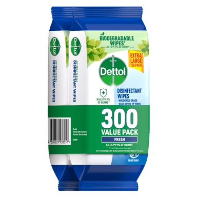 DETTOL MULTI PURPOSE CLEANING WIPES FRESH 300 PACK