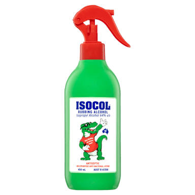 ISOCOL RUBBING ALCOHOL 450ML SPRAY