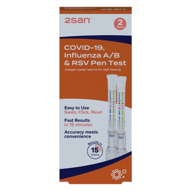 2SAN COVID-19/INFLUENZA/RSV TEST PEN 2 PACK
