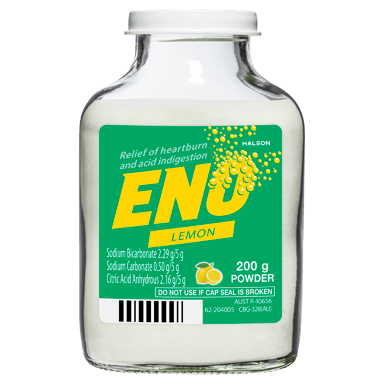 ENO HEARTBURN AND INDIGESTION RELIEF LEMON POWDER 200G