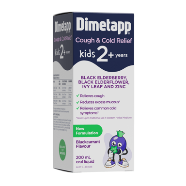 Dimetapp Kids Cough & Cold Relief 2 Years+ 200ml