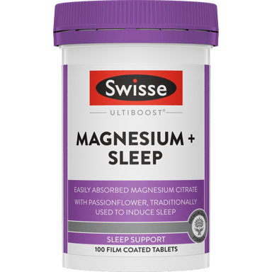 SWISSE ULTIBOOST MAGNESIUM + SLEEP 100 TABLETS