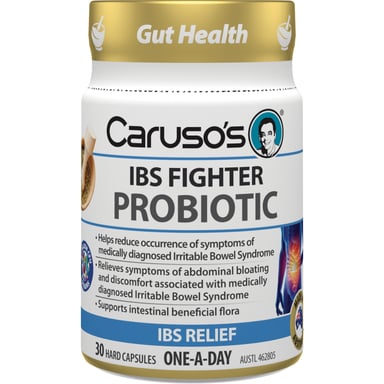 CARUSOS IBS FIGHTER PROBIOTIC 30 CAPSULES