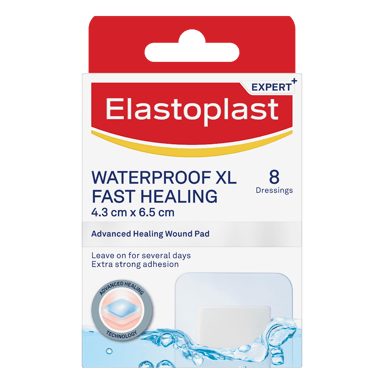ELASTOPLAST WATERPROOF XL FAST HEALING DRESSING 8 PACK