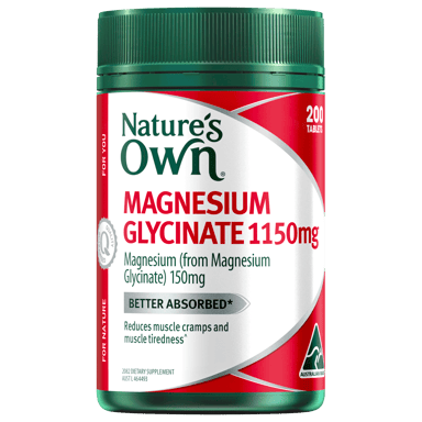 NATURES OWN MAGNESIUM GLYCINATE 1150MG 200 TABLETS