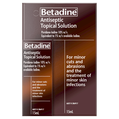 BETADINE ANTISEPTICTOPICAL SOLUTION 15ML