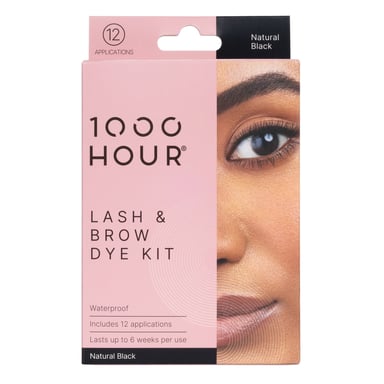 1000 HOUR EYELASH & BROW DYE KIT NATURAL BLACK