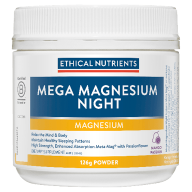 ETHICAL NUTRIENTS MEGA MAGNESIUM NIGHT MANGO POWDER 126G