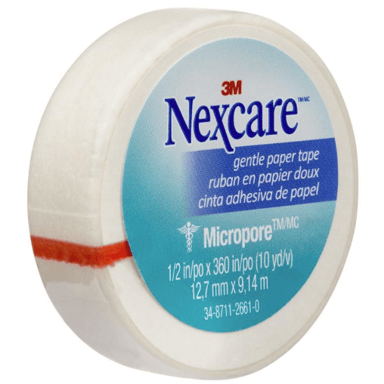 NEXCARE MICROPORE PAPER TAPE 12.5MM X 9.1M WHITE