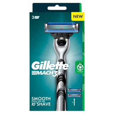 GILLETTE MACH3 RAZOR + 2 BLADE CARTRIDGES