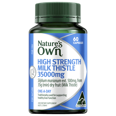 NATURES OWN HIGH STRENGTH MILK THISTLE 35000MG 60 CAPSULES