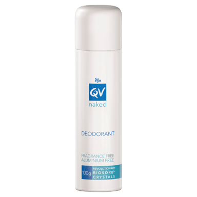 EGO QV ANTIPERSPIRANT NAKED 0% ALUMINIUM FRAGRANCE FREE 100G