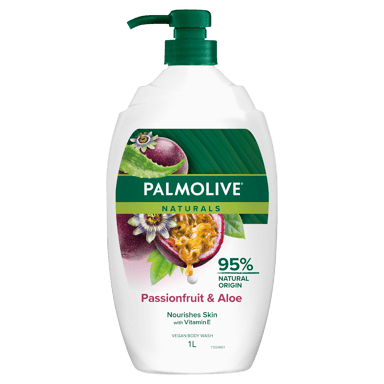 PALMOLIVE BODY WASH PASSIONFRUIT & ALOE WITH VIT E 1 LITRE