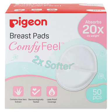 PIGEON NURSING BREAST PADS COMFY FEEL 50 PACK