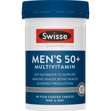 SWISSE ULTIVITE MENS 50+ MULTIVITAMIN TABLETS 90