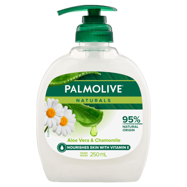 PALMOLIVE NATURALS HAND WASH SOFT ALOE VERA CHAMOMILE 250ML