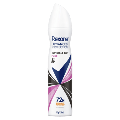 REXONA WOMEN ADVANCE PROTECT ANTIPERSPIRANT INVISIBLE PURE 72HR 220ML