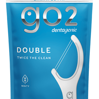 GO2 DENTAGENIE FLOSS PICKS DOUBLE MINTY 36 PACK