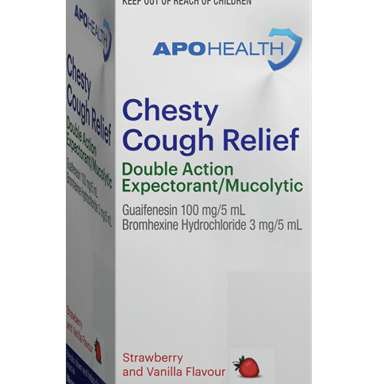 APOHEALTH CHESTY COUGH RELIEF STRAWBERRY VANILLA LIQUID 200ML