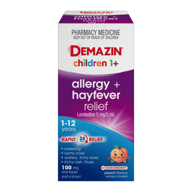 Demazin Children Allergy + Hayfever Relief 100ml