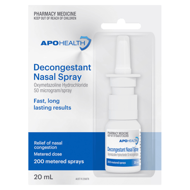 APOHEALTH DECONGESTANT NASAL SPRAY 20ML
