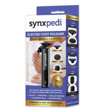 SYNXPEDI ELECTRIC FOOT POLISHER 1 PACK