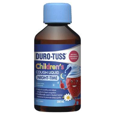DURO-TUSS CHILDRENS COUGH NIGHT TIME STRAWBERRY LIQUID 200ML