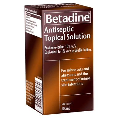 BETADINE ANTISEPTICTOPICAL SOLUTION 100ML