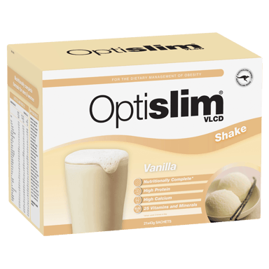 OPTISLIM VLCD SHAKE VANILLA 43G 21 PACK